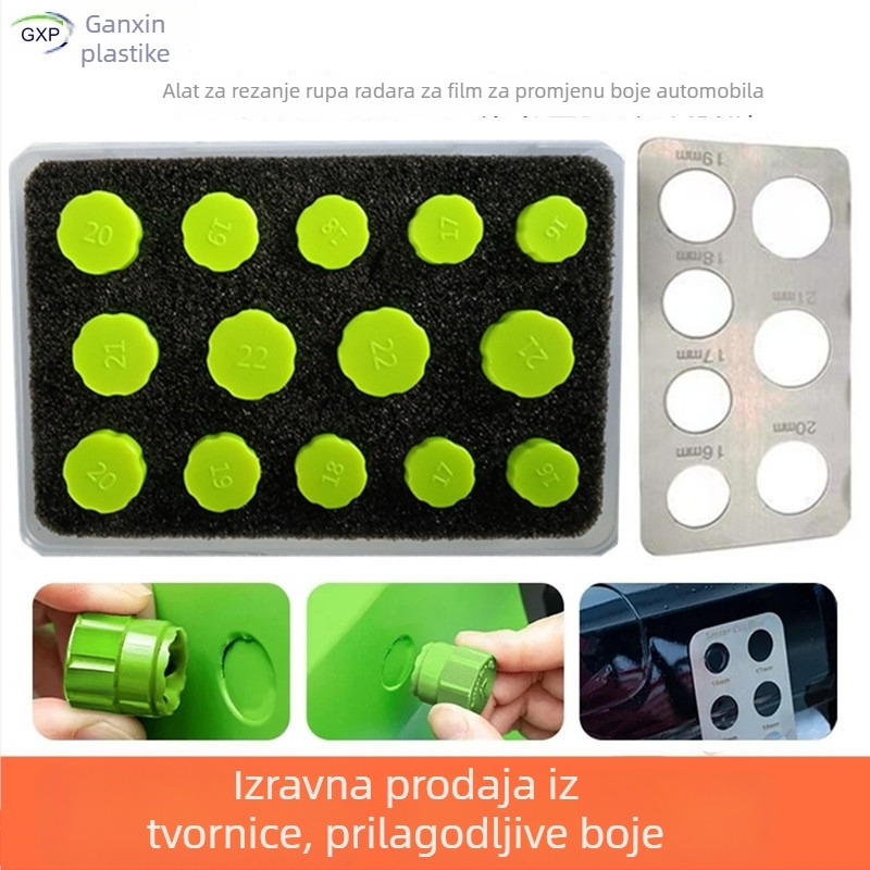 Set alata za oblaganje automobila za promjenu boje — kružni rezač za radar otvore, rezanje i prilagodba filma za karoseriju, Gan xin, obrada i prilagodba dostupni