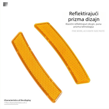 Reflektirajuće naljepnice za blatnike i prednji branik, zaštita od ogrebotina i dekorativne naljepnice za blatnike