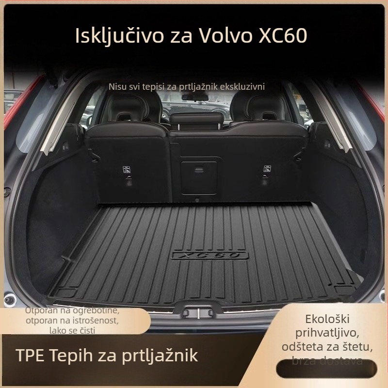 Podmetač za prtljažnik Volvo XC60 (2023) - TPE, ekološki, prilagodljiv, dopuštene privatne marke