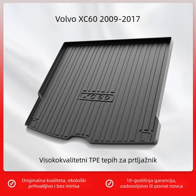 Podmetač za prtljažnik Volvo XC60 (2023) - TPE, ekološki, prilagodljiv, dopuštene privatne marke