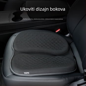 Auto sjedala jastuk, universalni sve sezone, vozačev jedinstveni jastuk za sjedalo, navlaka za sjedalo, gel materijal, punjenje pamukom, prozračan