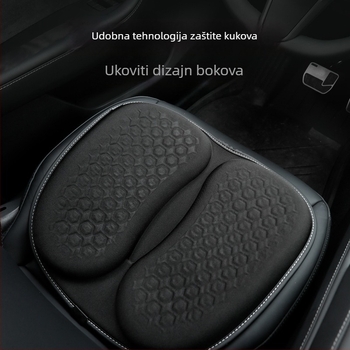 Auto sjedala jastuk, universalni sve sezone, vozačev jedinstveni jastuk za sjedalo, navlaka za sjedalo, gel materijal, punjenje pamukom, prozračan