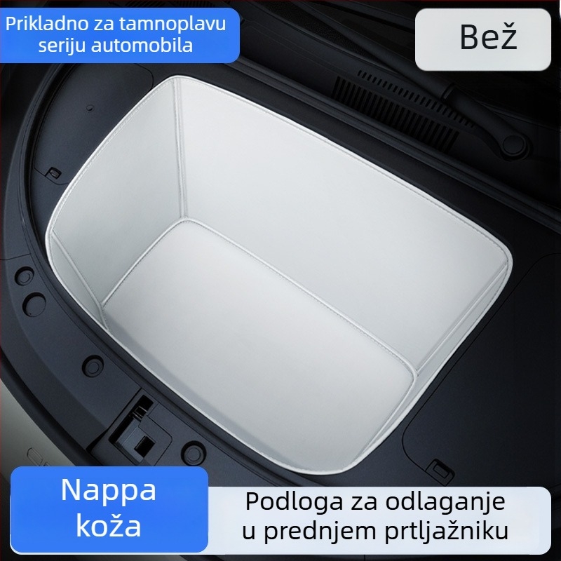 Set prostirki za prednji prtljažnik – kožni, marke Yucheng, za specifičan model vozila, Deep Blue series front groove mat