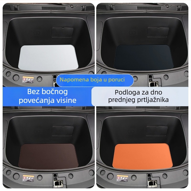 Set prostirki za prednji prtljažnik – kožni, marke Yucheng, za specifičan model vozila, Deep Blue series front groove mat