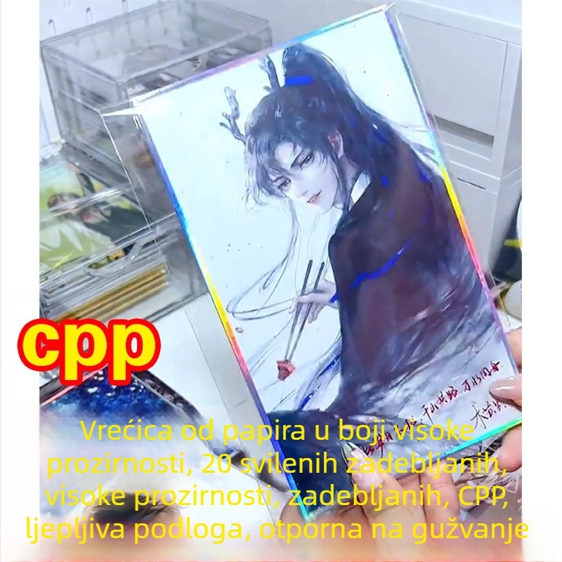 CPP zaštitna torbica za poštanske kartice i fotografije, samoljepljiva torbica za male kartice, album za pohranu, Polaroid stojna torbica