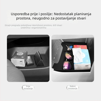 Silikonska kutija za pohranu središnje konzole za Lantu Dreamer – vodootporni autoorganizator
