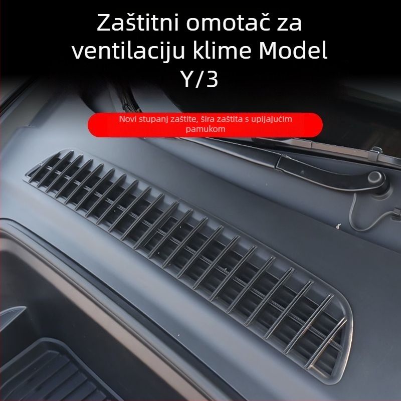 ABS materijal – mreža protiv insekata za ulaz zraka Tesla Model Y – dodatak za modifikaciju