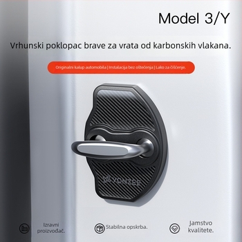 Tesla Model 3/Y/YL poklopac brave za vrata sa silikonskom amortizacijskom podlogom (YZ)