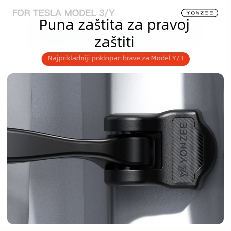 Tesla Model 3/Y/YL poklopac brave za vrata sa silikonskom amortizacijskom podlogom (YZ)