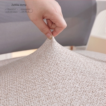 Prozračna ljetna kvadratna navlaka za stolicu računala, elastična navlaka za sjedalo i navlaka za jastuk