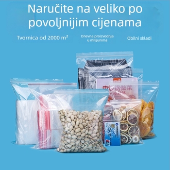 Vrećica za samozatvaranje pakiranja – prilagodba, oblik kvadratni ili pravokutni, novi materijal, opće pakiranje, tolerancija ±3 mm