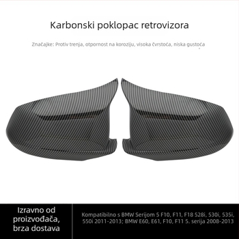 CDCP Kućište retrovizora za BMW F10 11-13, ABS, karbonska tekstura