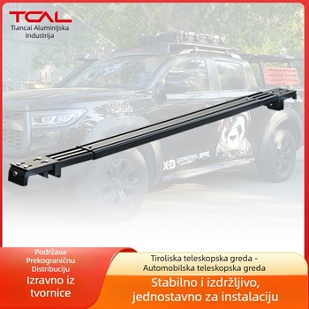 Univerzalni aluminijski krovni nosač za automobil; Marka: Tiancai aluminum (Roof Master); Primjenjivi modeli: Univerzalni; Obrada i prilagodba: Da; Materijal: aluminijska legura