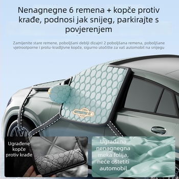 Pokrov za snijeg za automobil, dvostrano Oxford platno, vodootporno i otporno na smrzavanje