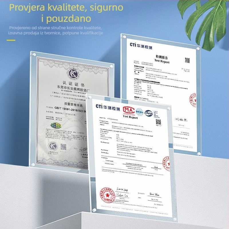 Prozirna PE zip vrećica prehrambene kvalitete, samouzatvarajuća, prilagođeni logotip i prilagodljiva duljina zatvaranja