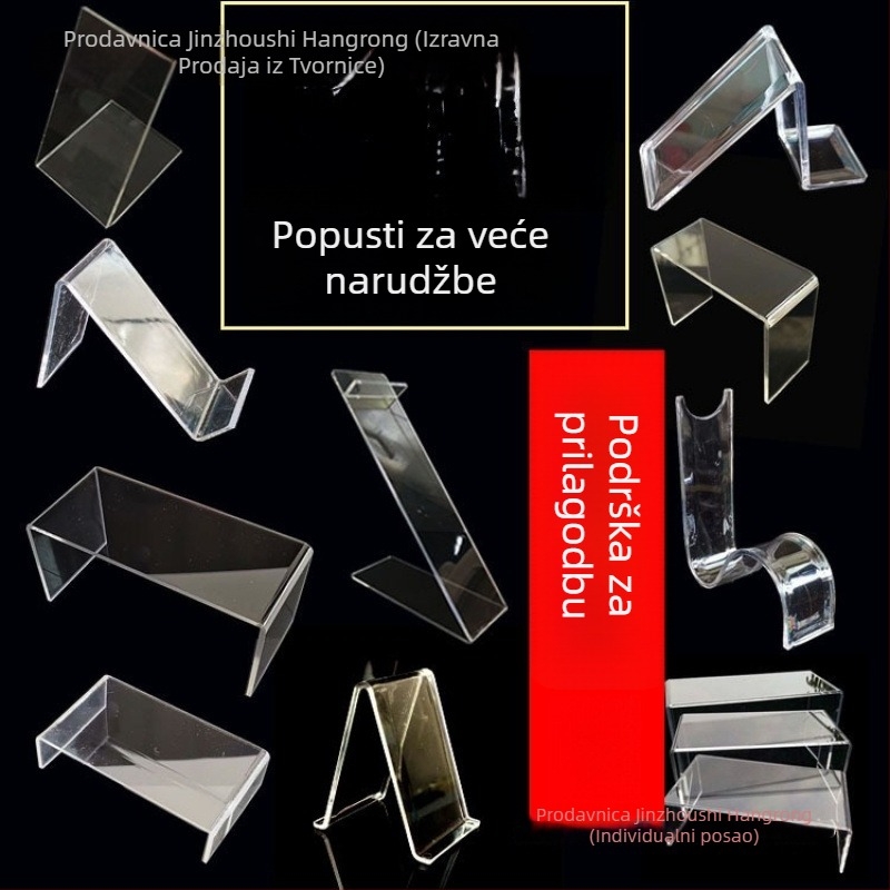 Akrilni stalak za izlaganje cipela, proziran, pomični, više od 10 etaža, marka Shuobeidi