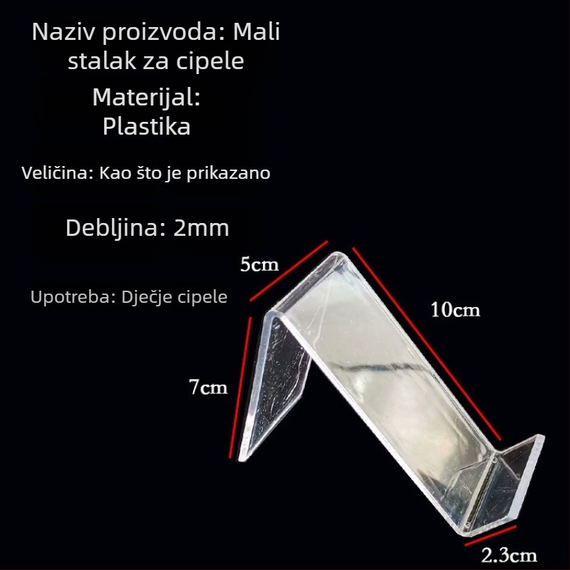 Akrilni stalak za izlaganje cipela, proziran, pomični, više od 10 etaža, marka Shuobeidi