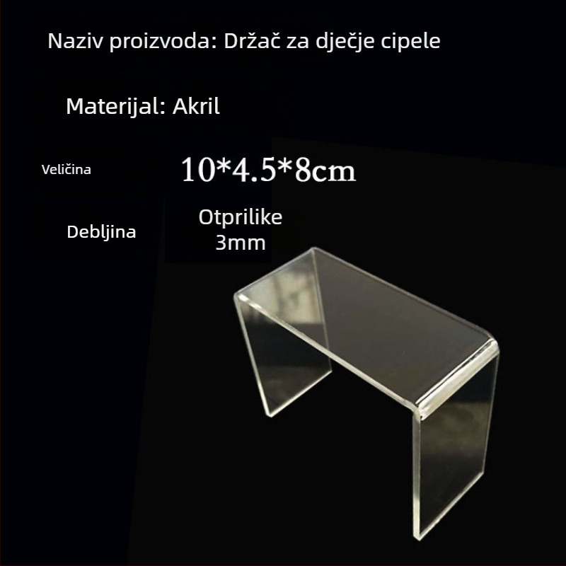 Akrilni stalak za izlaganje cipela, proziran, pomični, više od 10 etaža, marka Shuobeidi