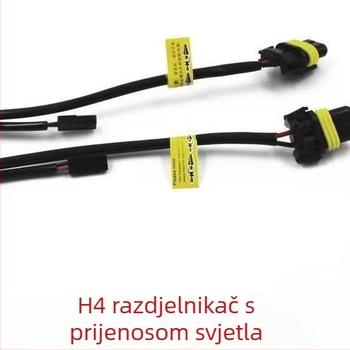 Automobil i motocikl HID Xenon svjetla s visokim i niskim snopom, jednostavan kabelski set, H4 leća, spojivanje jedan na jedan, direktna 12V utičnica