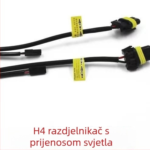 Automobil i motocikl HID Xenon svjetla s visokim i niskim snopom, jednostavan kabelski set, H4 leća, spojivanje jedan na jedan, direktna 12V utičnica