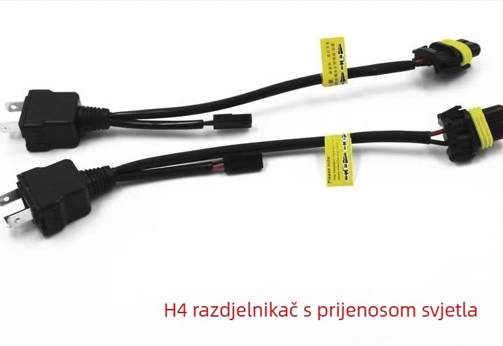 Automobil i motocikl HID Xenon svjetla s visokim i niskim snopom, jednostavan kabelski set, H4 leća, spojivanje jedan na jedan, direktna 12V utičnica