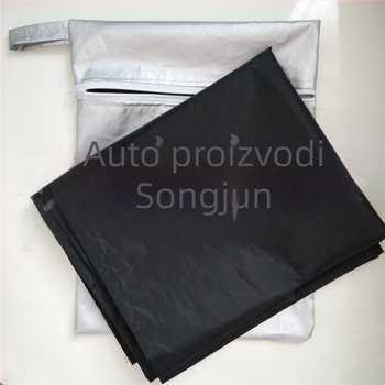 Zimska magnetska navlaka za vjetrobran automobila – zaštita od snijega i smrzavanja, pokriće polovice auta, tkanina 210T sa srebrnim premazom, težina 0,16 kg, prilagodljivo, kompatibilno s različitim modelima