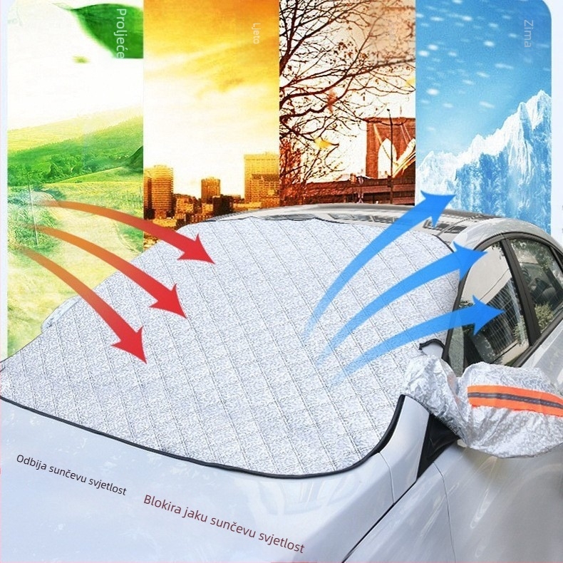 Xinyue automobilski snježni pokrivač – aluminijska folija, prilagodljiv, za automobile, SUV i teretna vozila