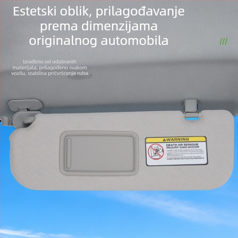 Suncobni vizir za Hyundai Elantra (2011-2015) - par (lijevi i desni), PVC, kartično ugradivo, dio 852103X000Tx