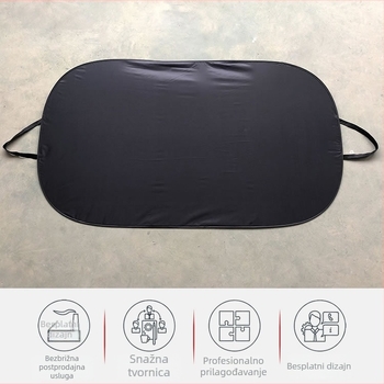 Marry auto sjenilo za sunce, metalna traka, prilagođeni otisak logotipa, montaža klikom, univerzalna kompatibilnost