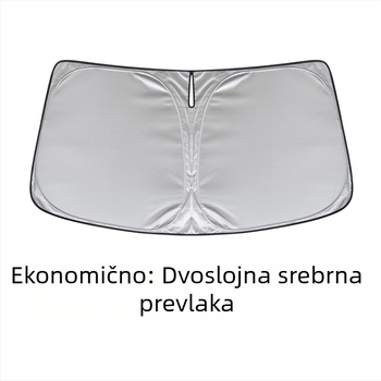 Okvir za automobilsku sjenilo od poliester vlakana; montaža karticom; ispis logotipa; mogućnost licencirane privatne oznake