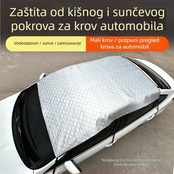 Ouke Zaštitno pokrivalo za panoramski krov automobila – kišna zaštita, aluminijska folija, univerzalna kompatibilnost, tip pokrivanja, karirani uzorak