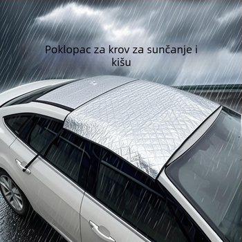 Ouke Zaštitno pokrivalo za panoramski krov automobila – kišna zaštita, aluminijska folija, univerzalna kompatibilnost, tip pokrivanja, karirani uzorak