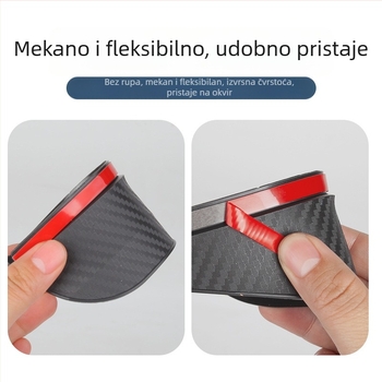 Zaštitni kišni štit za retrovizor automobila, karbonska tekstura, BY-1358 model, marka Huitian, podrijetlo Zhejiang