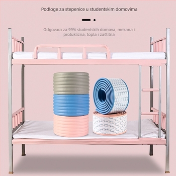 Podne prostirke s protukliznim trakama za studentski dom i nadstropne krevete — TPES materijal, digitalni tisak, minimalistički stil za dječju sobu