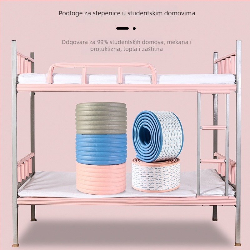Podne prostirke s protukliznim trakama za studentski dom i nadstropne krevete — TPES materijal, digitalni tisak, minimalistički stil za dječju sobu