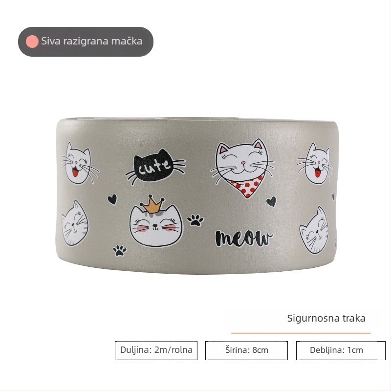 Podne prostirke s protukliznim trakama za studentski dom i nadstropne krevete — TPES materijal, digitalni tisak, minimalistički stil za dječju sobu