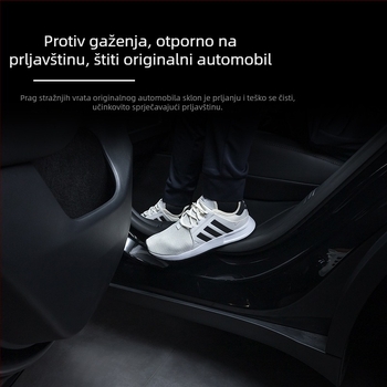 Tesla Model Y stražnja zaštita praga s ugrađenom zaštitnom trakom