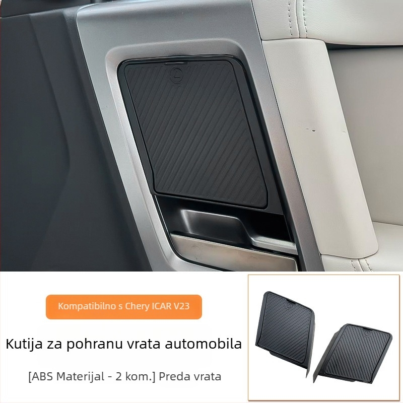 Kutija za pohranu za vrata automobila ICAR V23 - plastična, volumen 300, prilagodljiva