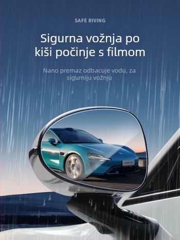 Folija kišu za stražnji retrovizor Xiaomi SU7, Guanqin, šifra Ltao816075122687, bez prilagodbe