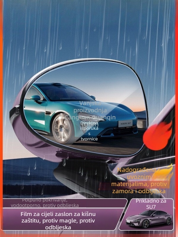 Folija kišu za stražnji retrovizor Xiaomi SU7, Guanqin, šifra Ltao816075122687, bez prilagodbe