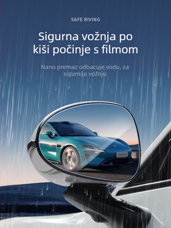 Folija kišu za stražnji retrovizor Xiaomi SU7, Guanqin, šifra Ltao816075122687, bez prilagodbe