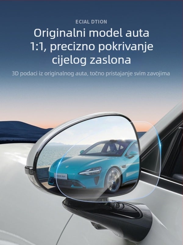 Folija kišu za stražnji retrovizor Xiaomi SU7, Guanqin, šifra Ltao816075122687, bez prilagodbe