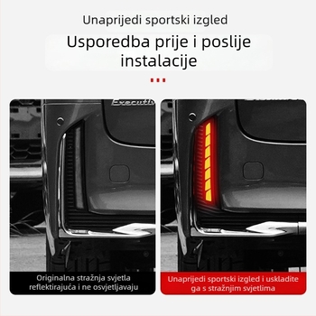 Svjetlo stražnjeg branika za Toyota Alphard/Hiace 40 Series – dodatak za prilagodbu, Happy Fire