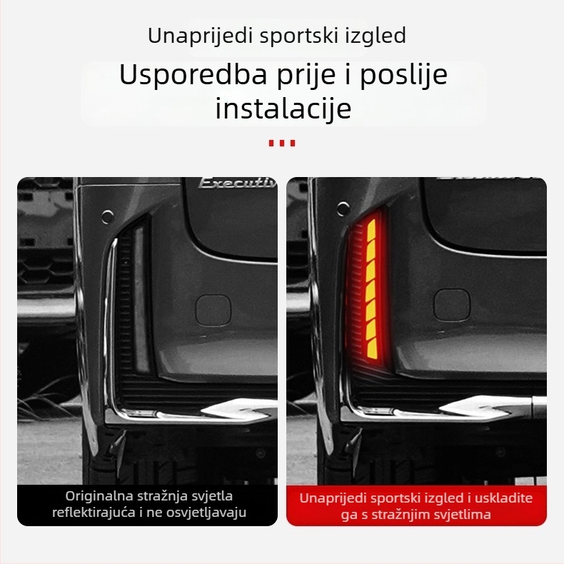 Svjetlo stražnjeg branika za Toyota Alphard/Hiace 40 Series – dodatak za prilagodbu, Happy Fire