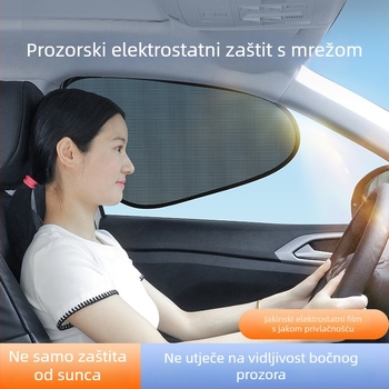 Automobilska mreža sjenila PVC, prilagodljivo, montaža pomoću usisnih čašica, univerzalno, CHONGTENG