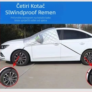 Pokrov za prednje staklo za specijalna vozila, aluminijska folija, teleskopska montaža