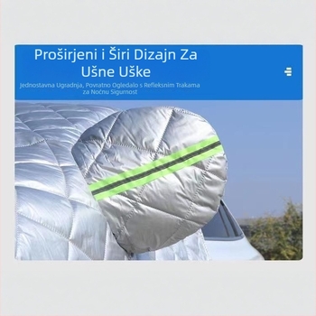 Pokrov za prednje staklo za specijalna vozila, aluminijska folija, teleskopska montaža
