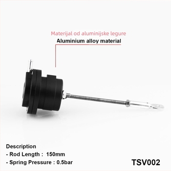 Solenoidni ventil za turbopunjač, universalna namjena, model TSV002, aluminijska legura, branda RYANSTAR RACING