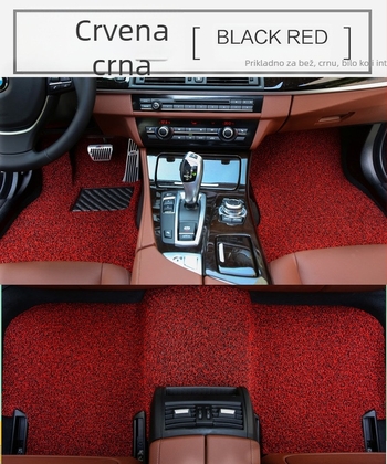 Silk-Loop PVC auto podne obloge za stopala – protuklizne, s logom, prilagodljive za posebne modele vozila