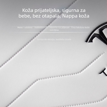 Nappa koža bočna zaštitna podložka za središnju konzolu Tesla Model 3/Y — prilagođeni dodatak